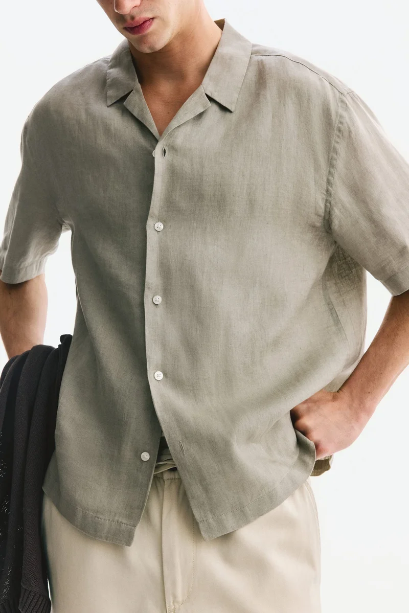 H&M Relaxed Fit Linen resort shirt