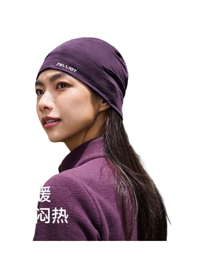Pelliot [P Series] Outdoor Warm Hat For Men And Women, Merino Wool Cold-Resistant Hiking And Skiing Cap 164334001 Black - Image 1