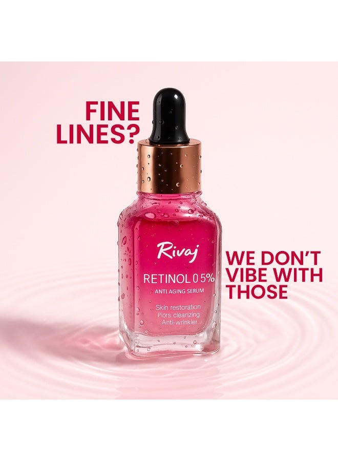 Rivaj UK Rivaj Retinol Face Serum 30ml – Pink Anti-Aging & Acne Treatment – Collagen Boosting Serum with Niacinamide & Hyaluronic Acid – Fades Dark Spots & Wrinkles – Lightweight Skincare - Image 5