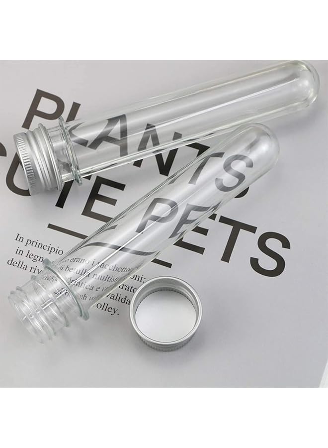erorex Clear Plastic Test Tubes 25 Pcs 31X140Mm 40Ml Test Tubes With Screw Caps For Salt Container Bath Salts Classroom Supplies Storage Container  - Image 4