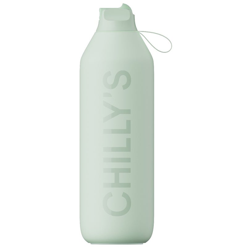 Chilly's | Water Bottle | Series 2 | Flip | 1.0 Liter | Lichen Green - Image 1