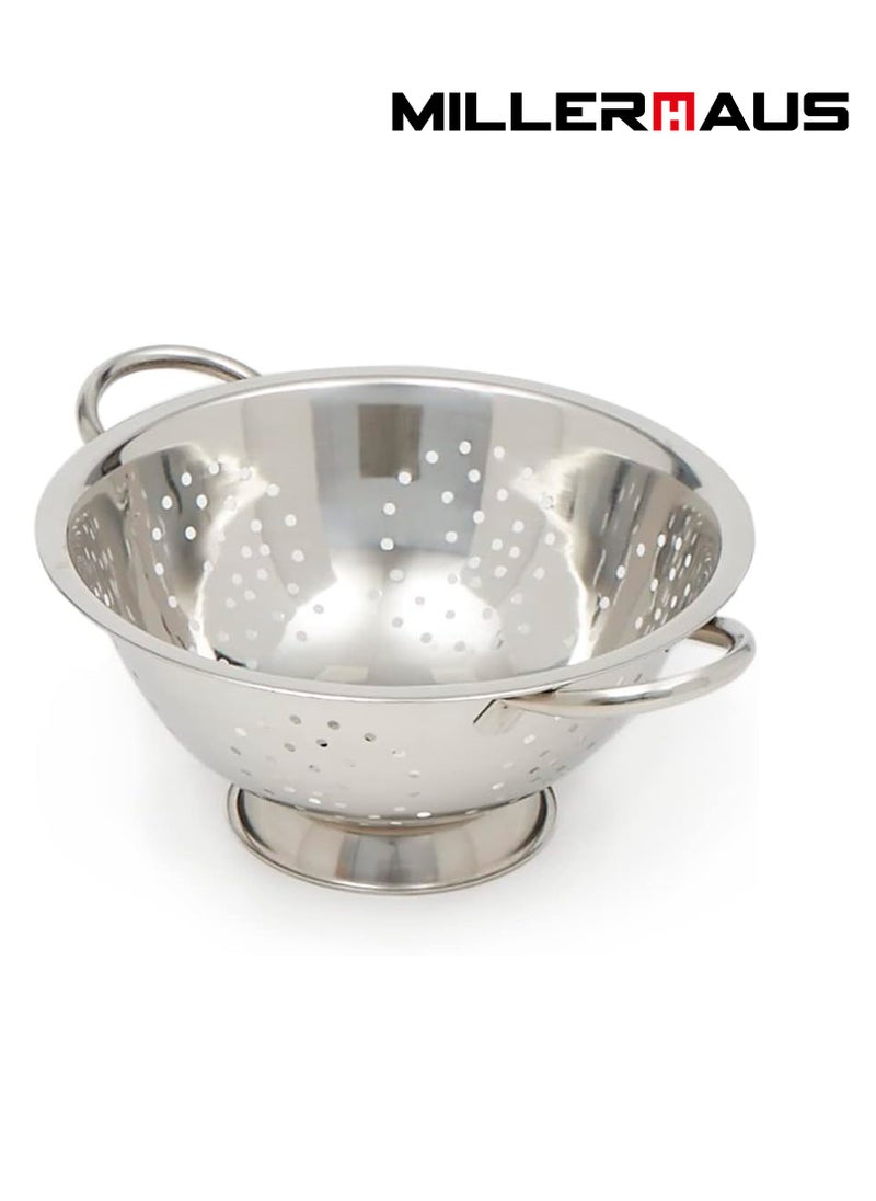 MILLERHAUS Millerhaus Deep Colander 24.5 cm - Stainless Steel  - Image 1