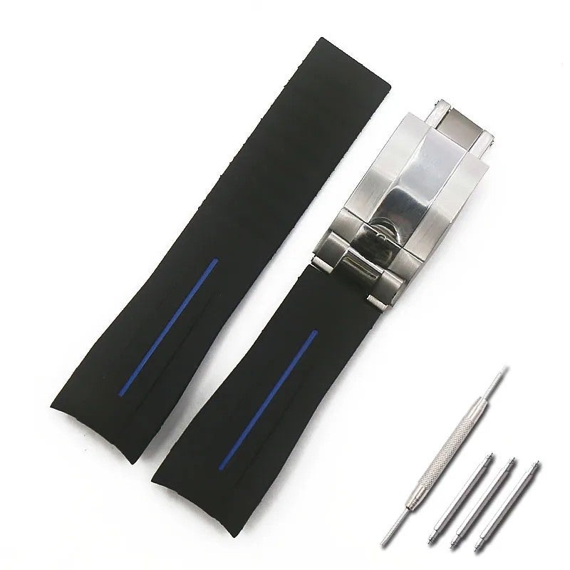 Bluejw 18mm 20mm 22mm Silicon Watch Strap Display Replaceable Band Watches Quick Release Strap Watches - Image 1