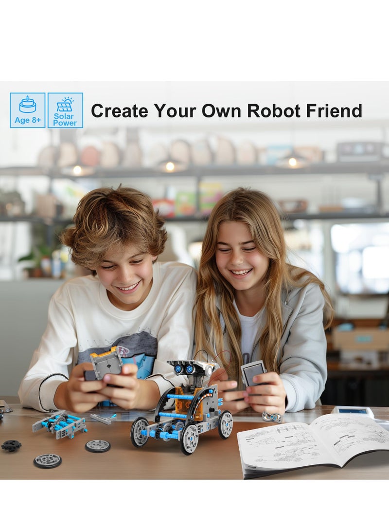 DURKU 12-in-1 Education Solar Robot Toys, DIY Building Science Experiment Kit Boys & Girls Creative Activity-Powered by The Sun - Image 3