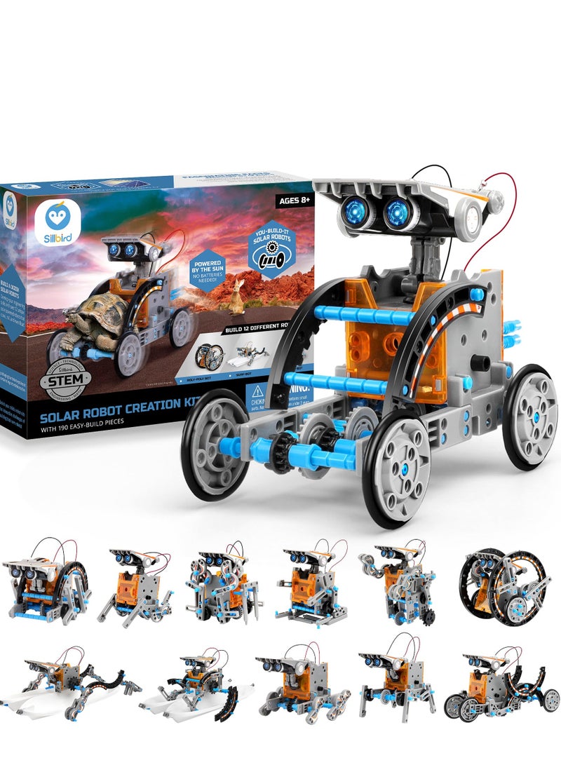 DURKU 12-in-1 Education Solar Robot Toys, DIY Building Science Experiment Kit Boys & Girls Creative Activity-Powered by The Sun - Image 1
