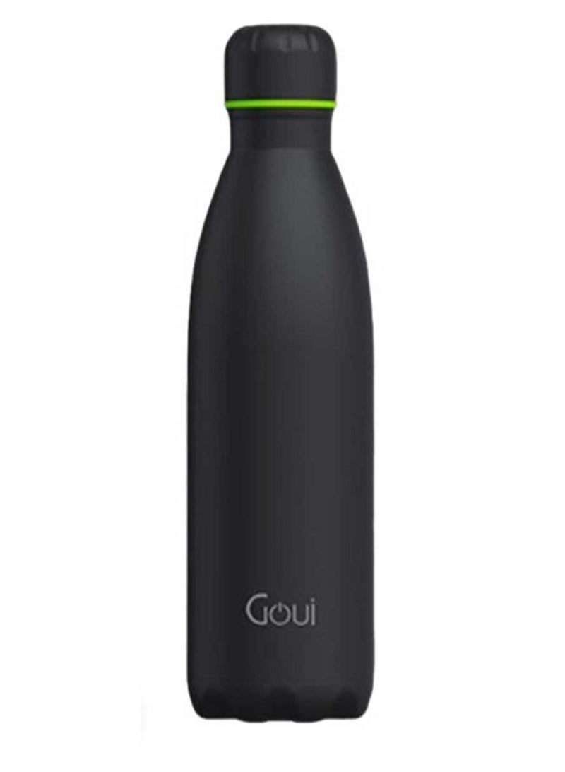 جوي لوتش - زجاجة معزولة حراريًا مزدوجة من الفولاذ المقاوم للصدأ 18/8، عازلة للحرارة الساخنة والباردة لمدة 12 ساعة والمشروب البارد لمدة 24 ساعة - أسود - Image 1