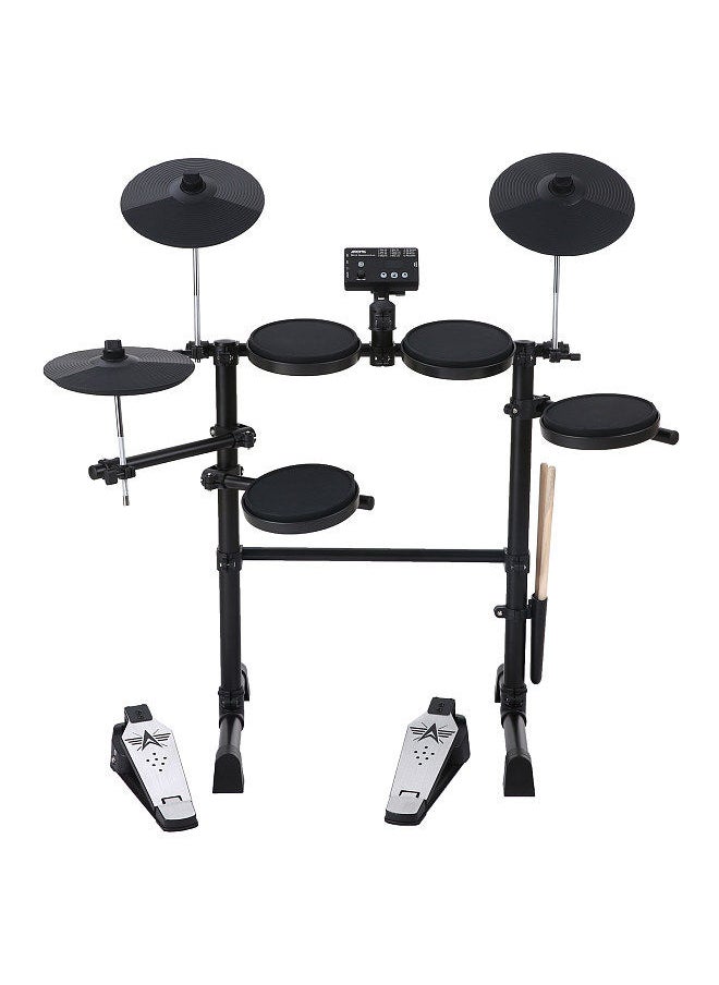 Generic - Electric Drum Set 8 Piece Electronic Drum Kit for Adult Beginner with 144 Sounds Hi-Hat Pedals and USB MIDI Connection Holiday Birthday Gifts - Image 1