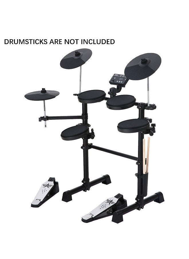 Generic - Electric Drum Set 8 Piece Electronic Drum Kit for Adult Beginner with 144 Sounds Hi-Hat Pedals and USB MIDI Connection Holiday Birthday Gifts - Image 1