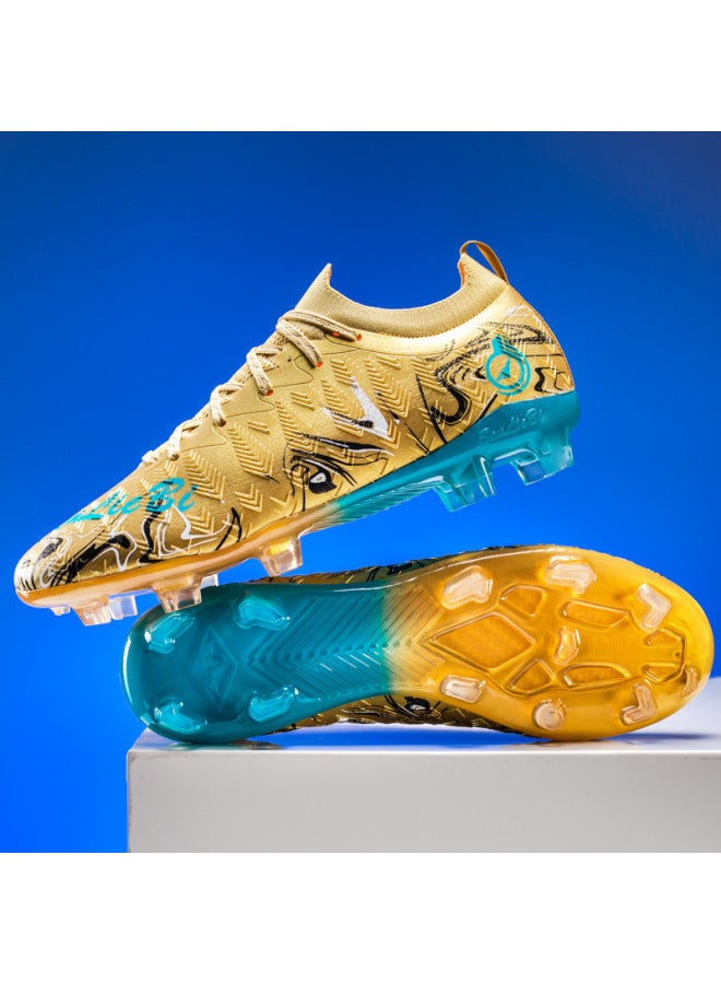 New Football Shoes Men And Women Low-top Student Tf Artificial Turf Long Studs Compeion Football Shoes