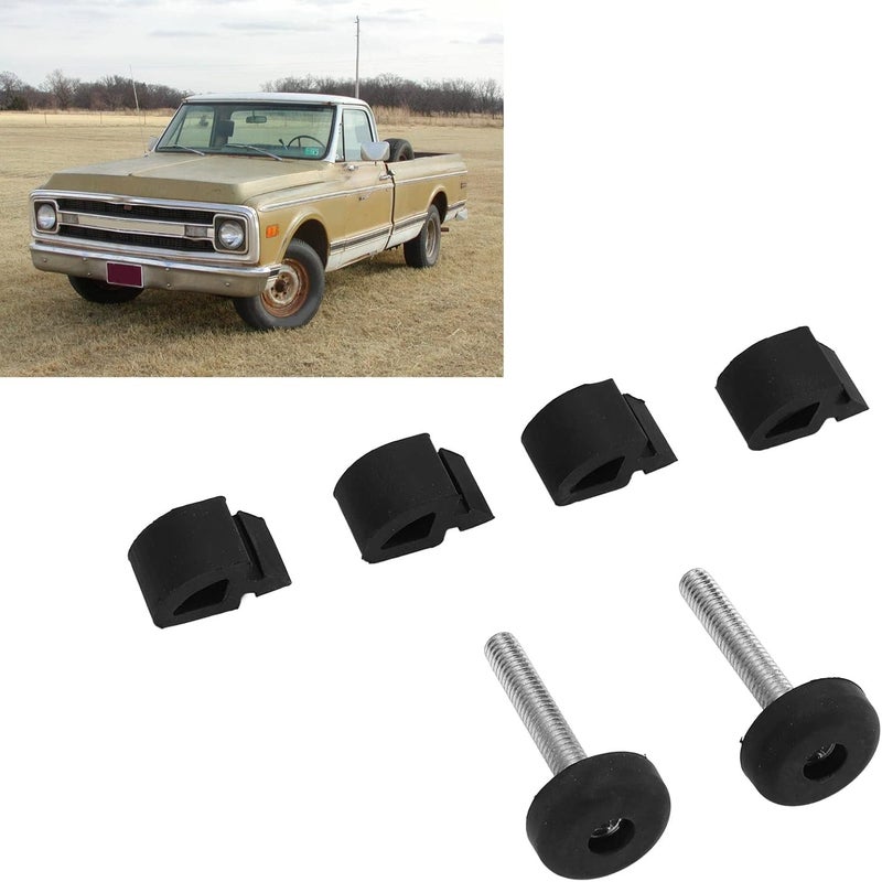 كلاراكو طقم مصد غطاء المحرك، وسادة توقف مصد غطاء المحرك، بديل لشاحنة شيفروليه 1967-1972 - Image 2