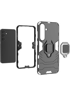Generic Phone Case for Samsung Galaxy S25(5G) 6.2", Heavy Duty Dual Layer Shockproof Cover with Magnetic Ring Kickstand (Black)  - Image 3