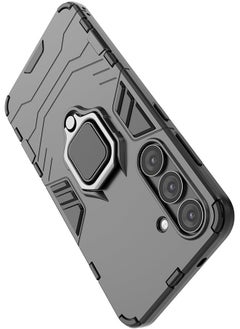Generic Phone Case for Samsung Galaxy S25(5G) 6.2", Heavy Duty Dual Layer Shockproof Cover with Magnetic Ring Kickstand (Black)  - Image 5