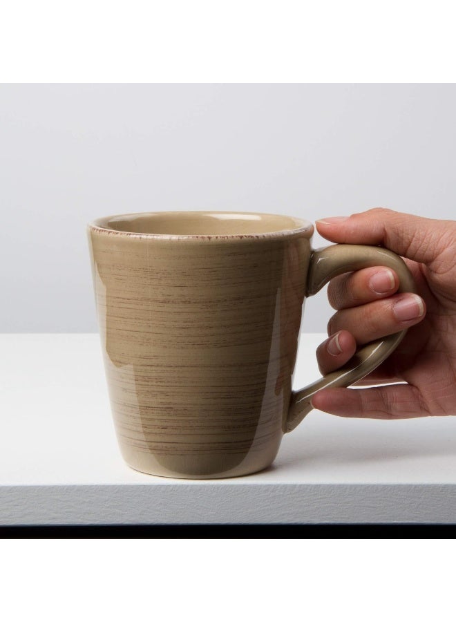 tag طقم عشاء سونوما 16 قطعة من السيراميك المصنوع من الحديد - طريقة أنيقة لإضفاء لون جريء على طاولتك تان - Image 3