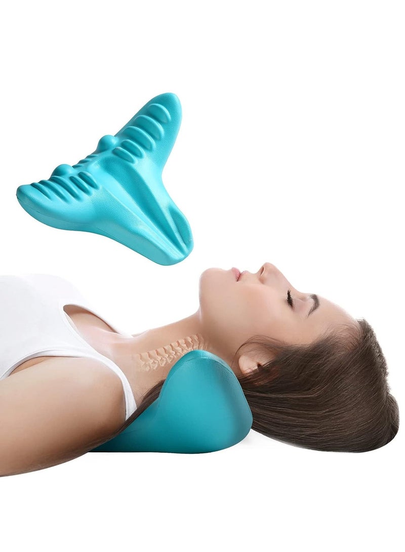 DubaiGallery Neck and Shoulder Relaxer, Cervical Traction Device Neck Stretcher Cervical Traction for TMJ Pain Relief and Muscle Relax Chiropractic Pillow for Spine Alignment - Image 2