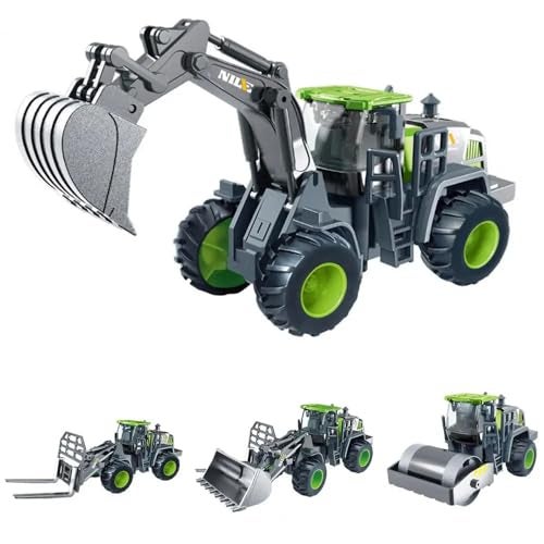 Coelon Unbreakable Engineering Vehicle Excavator Bulldozer Road Roller Forklift Realistic Shape Models Toy for Kids 2 Year and Above Toys Birthday Gift - Image 5