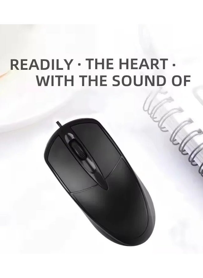 High Quality Custom Mini USB Wired Optical Mouse LED Backlit Gaming Style for Desktop Laptop Right Hand Orientation Waterproof, M-045