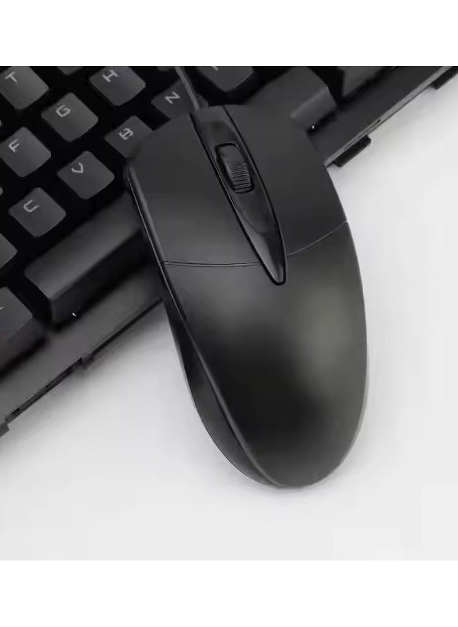High Quality Custom Mini USB Wired Optical Mouse LED Backlit Gaming Style for Desktop Laptop Right Hand Orientation Waterproof, M-045