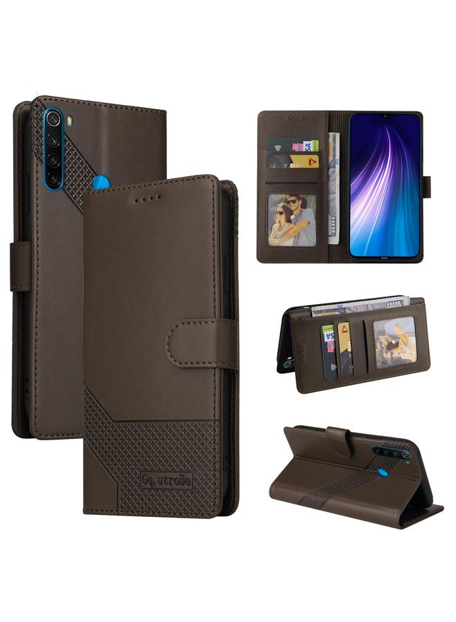 Case For Xiaomi Redmi Note 8 Skin Feel Magnetic Leather Phone Case