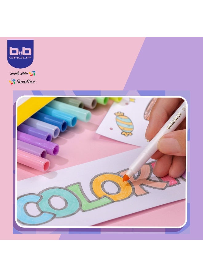 FLEXOFFICE Fiber Pen  FP-C03 - Free 3D painting set Art Pens for Drawing Sketching - Image 3