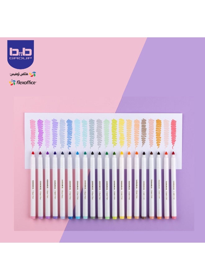 FLEXOFFICE Fiber Pen  FP-C03 - Free 3D painting set Art Pens for Drawing Sketching - Image 2