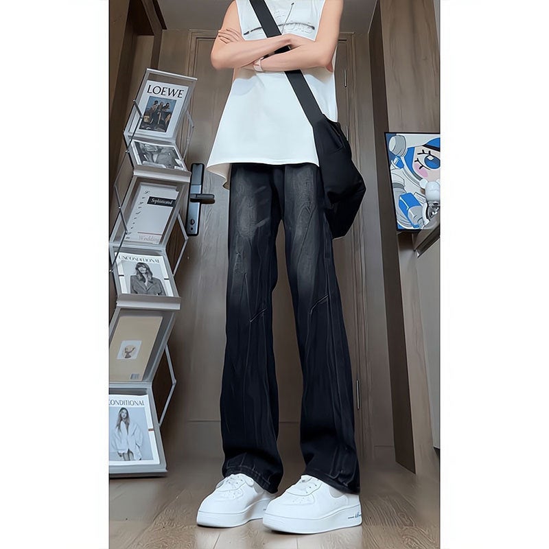Unisex Classic Denim Jeans Loose Fit Daily Outdoor Wear - Image 1