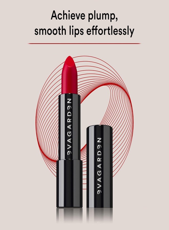 EVAGARDEN Classy Lipstick - Formulated with Natural Oils - Envelopes Your Skin with Satin Effect - Light, Pigmented Blend Gives Full Coverage and Chic Finish Instantly - 611 Tango Red - 0.1 oz - Image 4