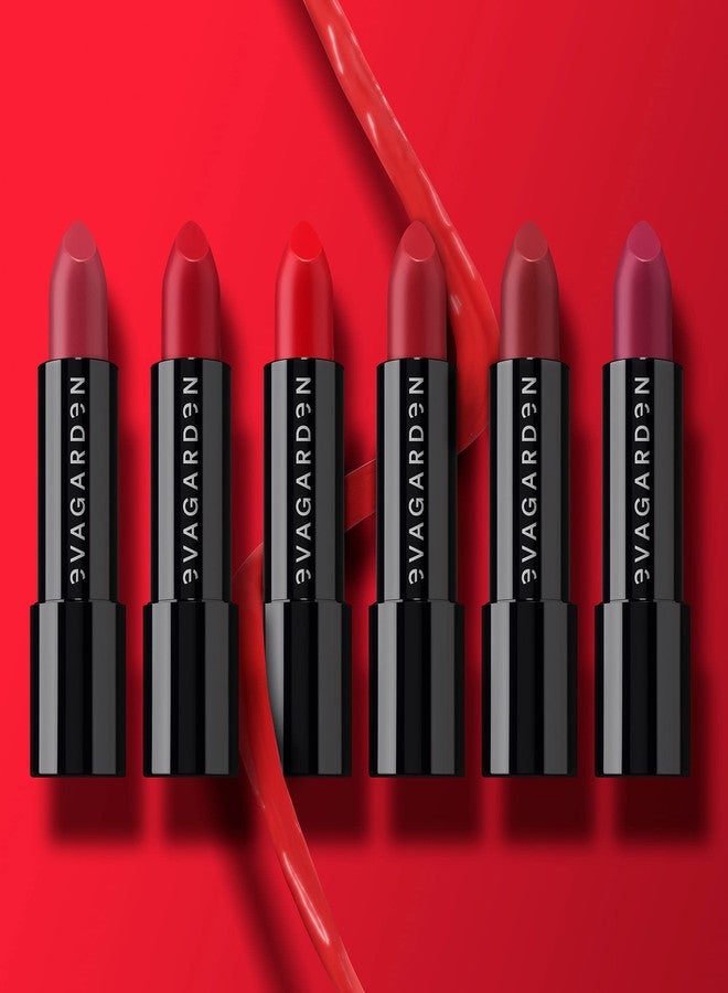 EVAGARDEN Classy Lipstick - Formulated with Natural Oils - Envelopes Your Skin with Satin Effect - Light, Pigmented Blend Gives Full Coverage and Chic Finish Instantly - 611 Tango Red - 0.1 oz - Image 5