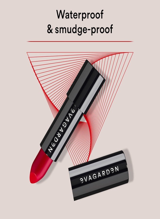 EVAGARDEN Classy Lipstick - Formulated with Natural Oils - Envelopes Your Skin with Satin Effect - Light, Pigmented Blend Gives Full Coverage and Chic Finish Instantly - 611 Tango Red - 0.1 oz - Image 3