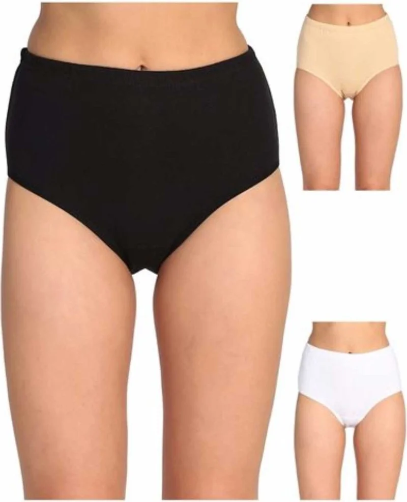 Sedef Yıldızı Sedef Yıldız Women Bato Panties Ribbed Hem SEDEF1075(12 Pieces)