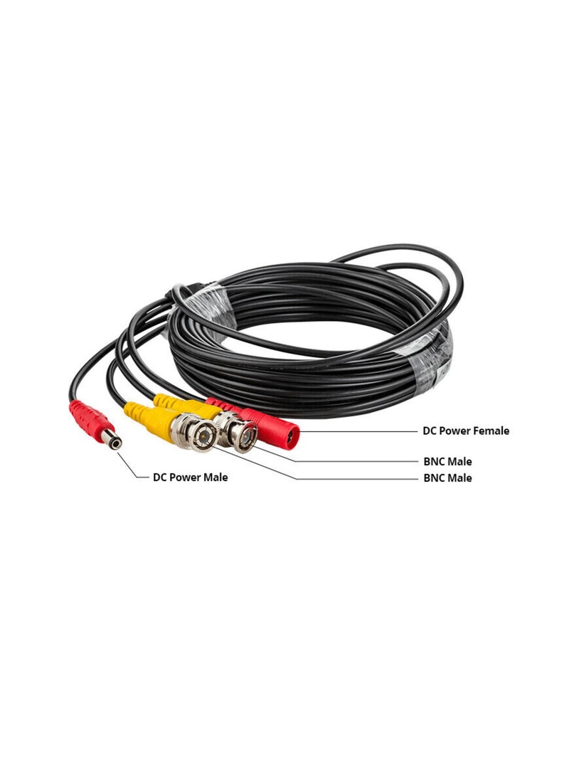 Generic - 30M CCTV Cable Analogue Security Camera Video Wire Connector BNC DC Power Cord DVR - Image 1