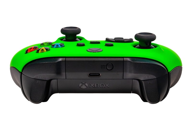 Crazy Controllerz Xbox One Series X S Custom Soft Touch Controller - Soft Touch Feel, Added Grip, Neon Green Color - Compatible with Xbox One, Series X, Series S - Image 5