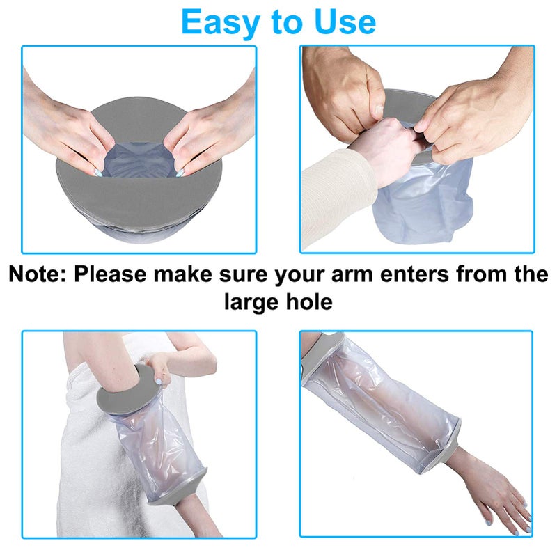 JuoPool PICC Line Shower Cover, PICC Line Covers for Upper Arm, Reusable PICC Line Sleeve, Waterproof Cast Cover for Shower Arm, IV Protector Bag for Bath(Weight < 185lbs) - Image 5