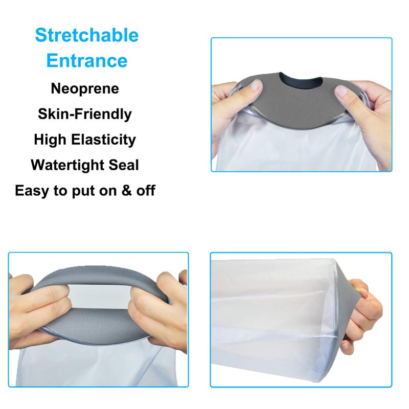 JuoPool PICC Line Shower Cover, PICC Line Covers for Upper Arm, Reusable PICC Line Sleeve, Waterproof Cast Cover for Shower Arm, IV Protector Bag for Bath(Weight < 185lbs) - Image 4