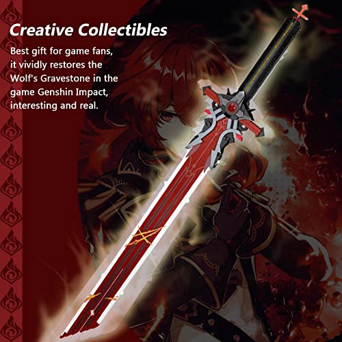 HIGH GODO Wolf Gravestone Sword Building Set, 41in Cosplay Anime Sword Set with Stand, Collection Model Toy Gift for Adults & Kids Ages 8+ (823 Pieces) - Image 5