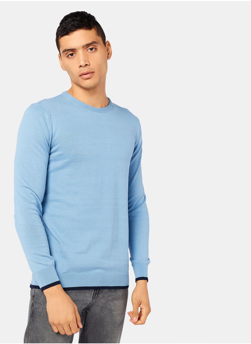 TOWN TEAM - Contrast Stripe Pullover - Image 1