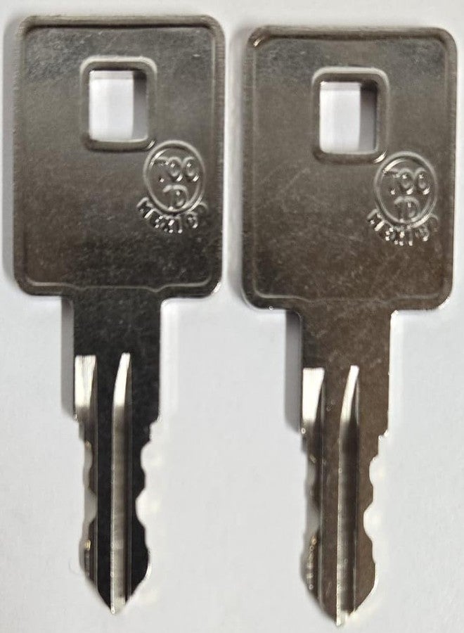 Pair of 2 Replacement Keys Cut to Key Code 8191 for Husky/Kobalt/Sears Tool Box (Cut by Key Copy Express) (The Key Code is on The Front of The Lock Next to The Key Hole or on The Original Key) - Image 2
