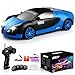 Desdoni Remote Control Car RC Drift Car 24GHz 124 Scale 4WD 15KMH High Speed Model Vehicle with LED Lights Drifting Tire Racing Sport Toy Car for Adults Boys Girls Kids Gift 2Pcs Rechargeable Batteries - Image 4