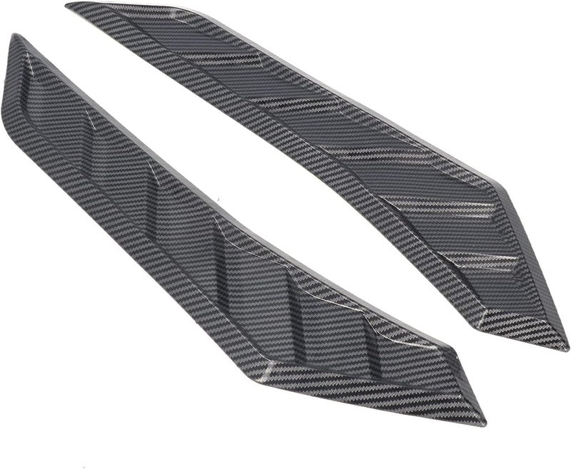 Acouto Ront Bonnet Vent Trim for Car,Easy Installation,and Scratch-,HighGloss Proof Vents,Rubber Bonnet Cover,Car Hood Upgrade,Stylish Accessories, Decoration Trim,Easy Install - Image 2