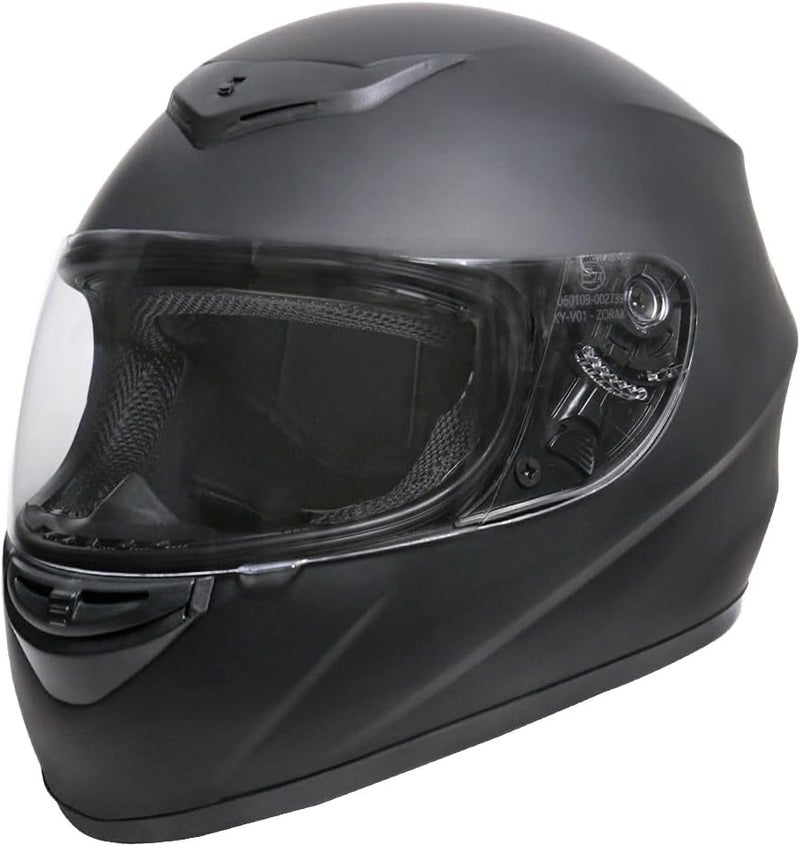 Zorax خوذة دراجة نارية كاملة الوجه زوراكس معتمدة ECE 2205 - أسود مات - Image 4