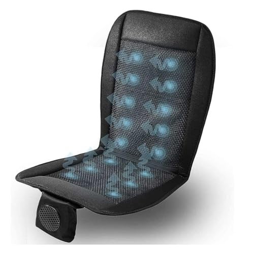 Zone Tech Cooling Car Seat Cushion  Black Automotive Adjustable Temperature Comfortable Cooling Car Seat Cushion 1 Pack