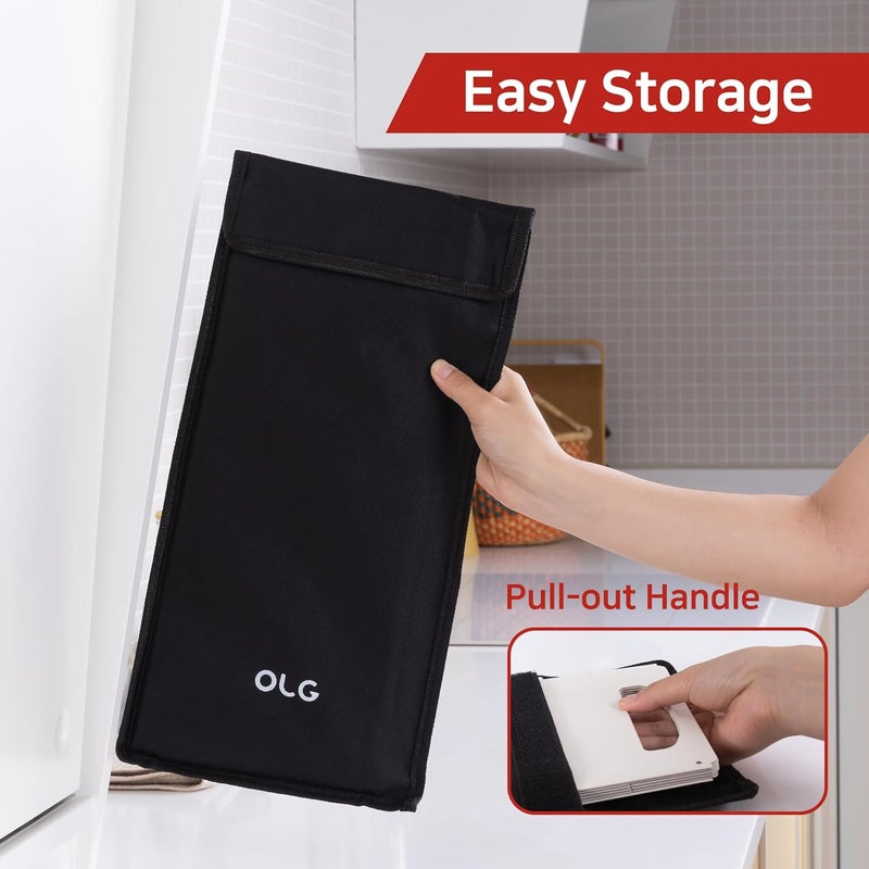 OLG Stove Guard Splatter Shield - Premium Oil Splash Guards for Kitchen Frying - Heat-Resistant, Easy-Clean, Adjustable Panels for Ultimate Protection - Image 3