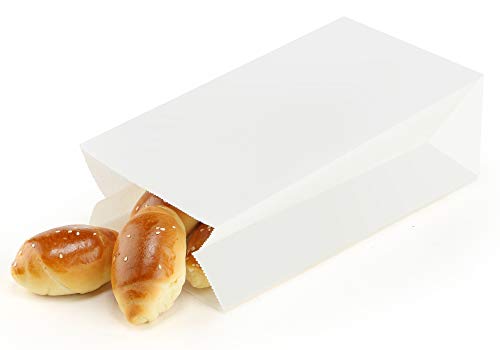BagDream Paper Lunch Bags 6lb 100Pcs Kraft Bulk, Craft, Bread, White Snack Bags, 6x3.54x11 Inches Sack Lunch Bags - Image 4