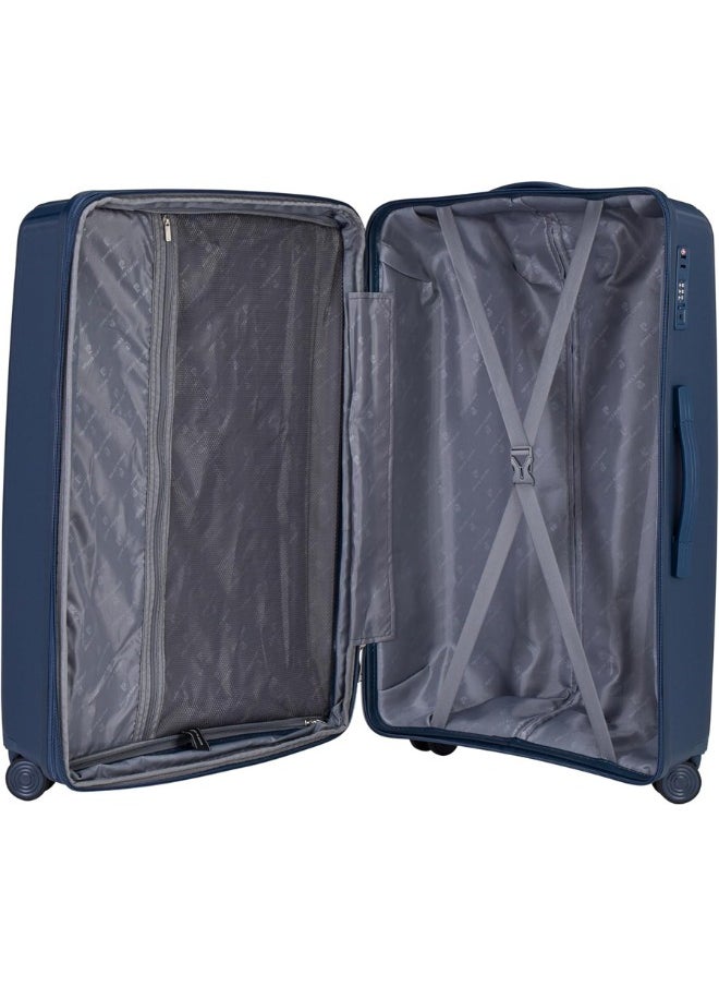 pierre cardin Pierre Cardin Unbreakable Luggage Set of 3, Expandable and Anti Theft Double Zipper Suitcase  - Image 3