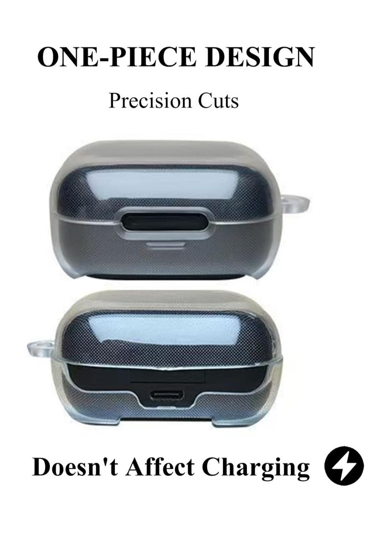 TPU Case for Anker Soundcore R50iNC/P30i, Shockproof Protective Earbuds Cover with CarabinerCleaning tools (Clear) - Image 5