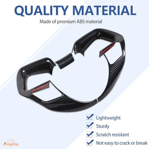 Aunginsy Central Control Steering Button Frame Trim Compatible with Hyundai Tucson/Santa Cruz 2022-2024 Elantra 2021+ Center Console Steering Button Panel Protect Cover Decorative Sticker Accessories - Image 3