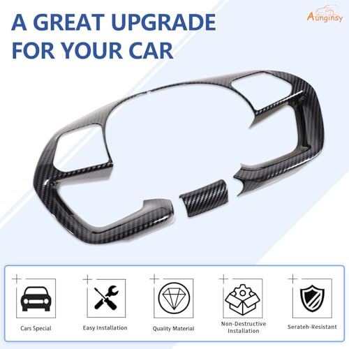 Aunginsy Central Control Steering Button Frame Trim Compatible with Hyundai Tucson/Santa Cruz 2022-2024 Elantra 2021+ Center Console Steering Button Panel Protect Cover Decorative Sticker Accessories - Image 5