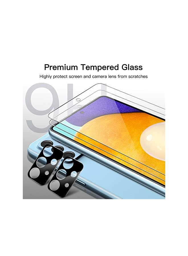 Jetech Screen Protector For Samsung Galaxy A52 / A52 5G / A52S 5G With Camera Lens Protector, Tempered Glass Film, Hd Clear, 2-Pack Each - Image 5