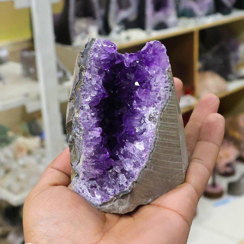 Reiki Crystal Products Reiki Crystal Products Amethyst Cluster Geode Crystal Natural Stone Raw Rough 500 to 600 Gram  - Image 2