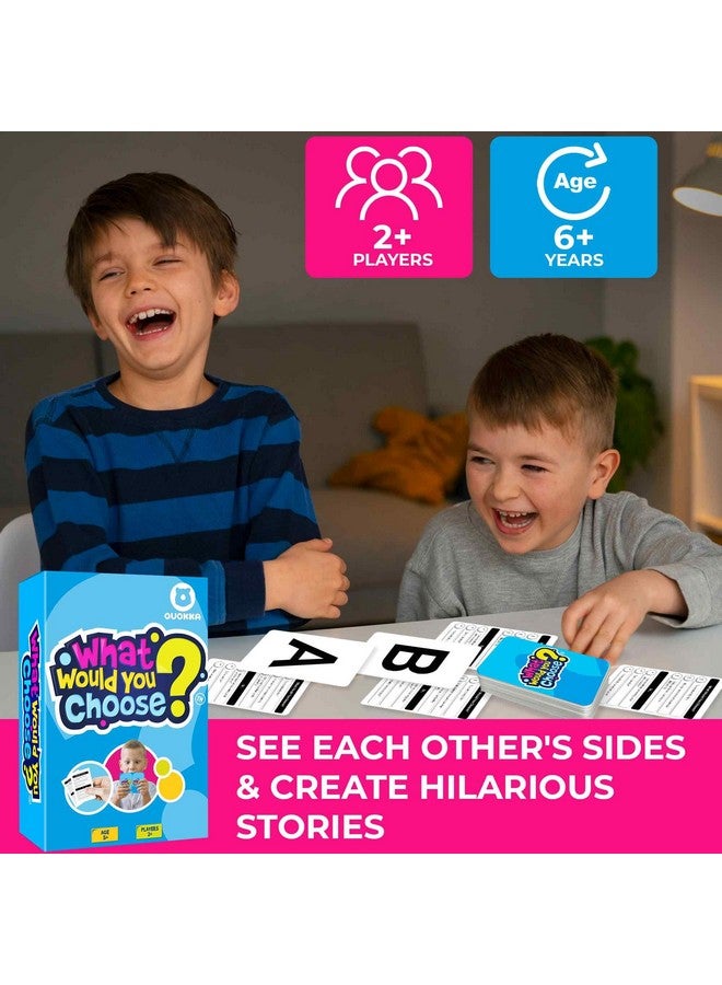 QUOKKA Board Game for 8-12 Year Olds - Original Edition - Family Card Game for Kids Ages 5-8 - What Would You Choose | Do Kids Rather? | Pick Your Answer | Get to Know You - Fun Game Night for Kid - Image 4