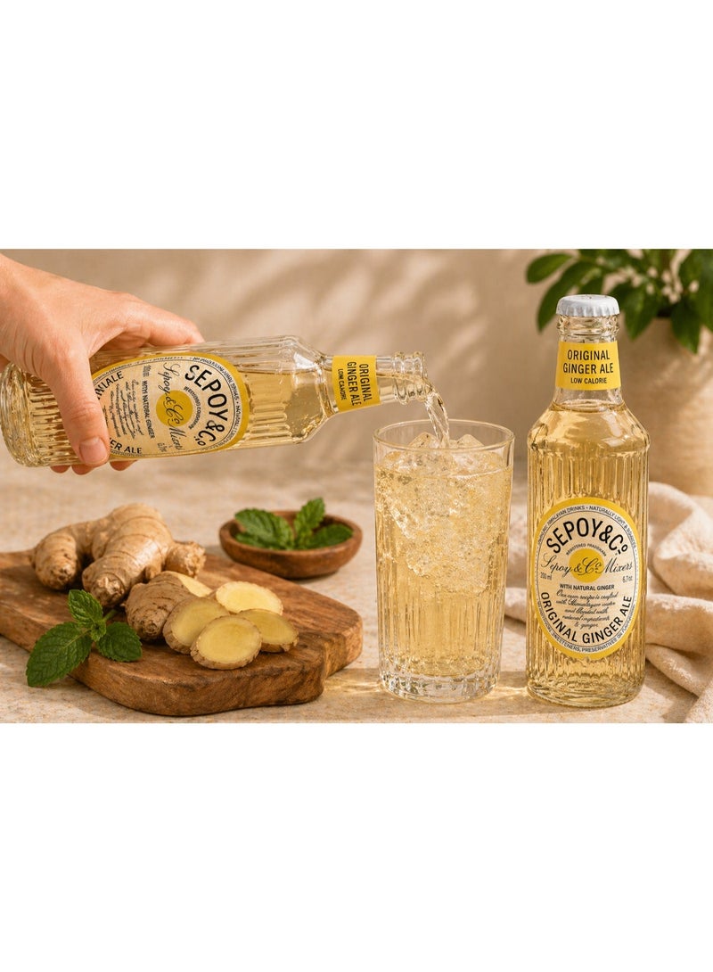 Sepoy & Co Original Ginger Ale Low Calorie Soft Drink 200 ml Pack of 4 - Image 5